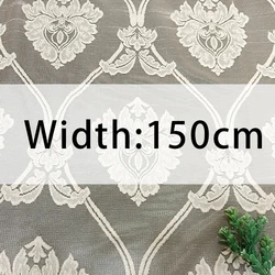 Wholesale Living Room jacquard window voile roll mesh net tulle Polyester curtain sheer material