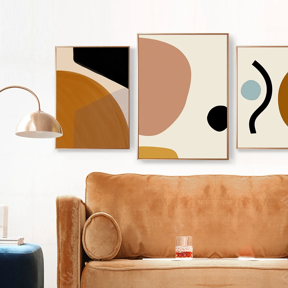 Abstract Geometric Graphic Canvas Painting Scandinavia Styles Wall Art Picture Posters Prints for Living Room Home Decor