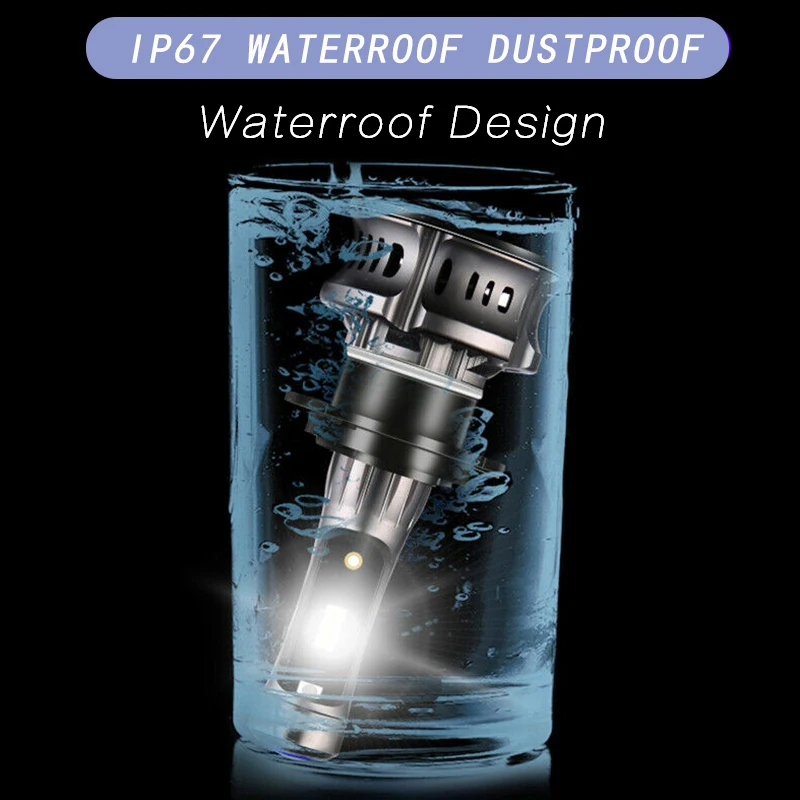 High Low Beam 6000K 8000K Drl 12V Plug and Play Car H1 H11 H4 H7 Devil Eye Led Headlights with Canbus