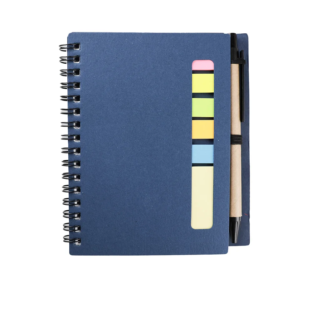 GemFully paper stationery set mini massage stick smart diary jotter notebook soft cover spiral notebook with pen