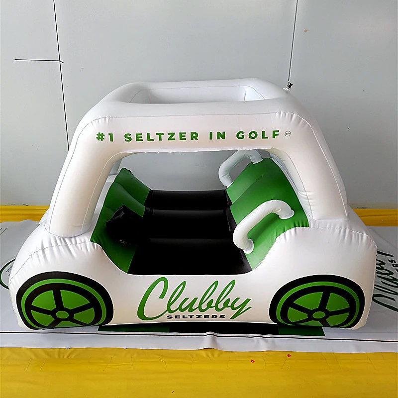 factory custom summer new style high quality thick funny pool and beach toys inflatable toys soft sofa golf car float for adults