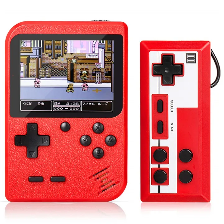 Drop shipping Gift Portable Game Console 400 in 1 PLUS Retro Classic Game Box Video Mini Single Double Handheld Game  Player