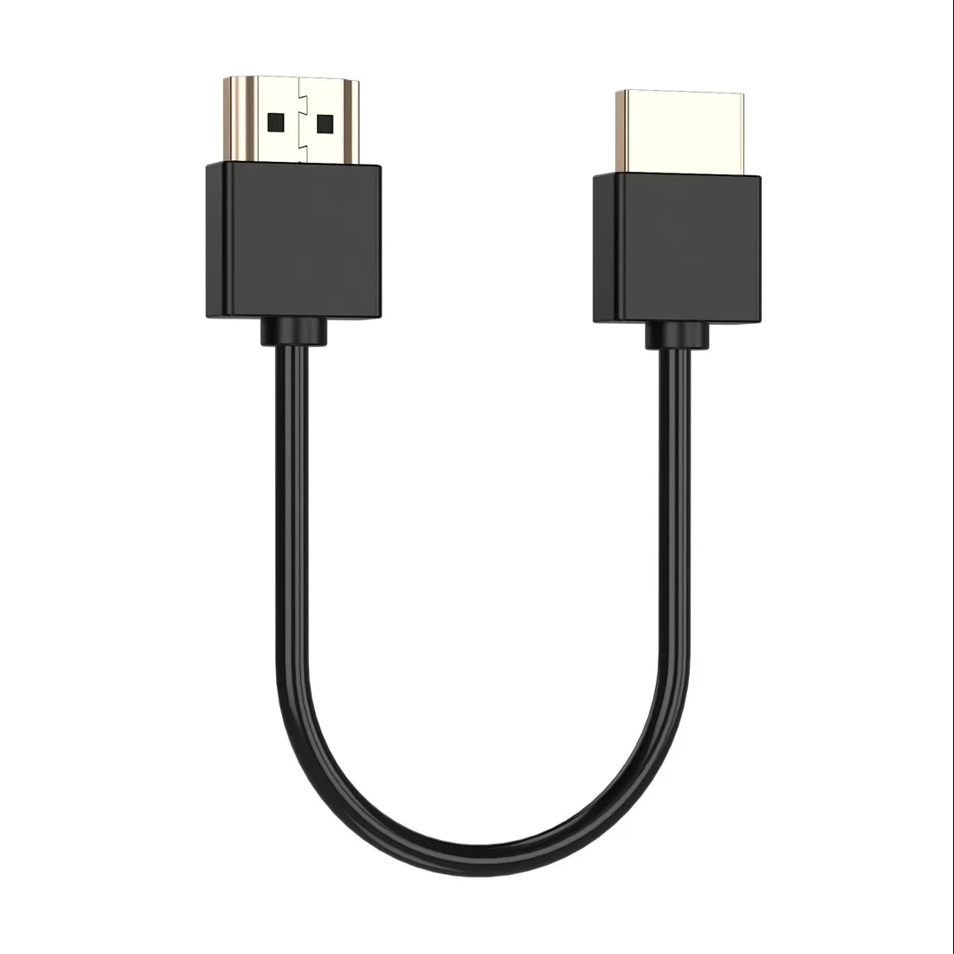 Xput Black HDMI Cable 10CM 15CM 20CM 30CM 50CM 100CM Short Ultra Slim Gold-Plated 4K 2.0V 1080P HDMI Male To Male Cable