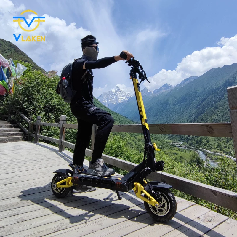 Cheap Long Range Eu Warehouse Stock 10 Inch Fold Long Range Offroad E Scooter Dual Motor Germany High Quality Electric Scooter