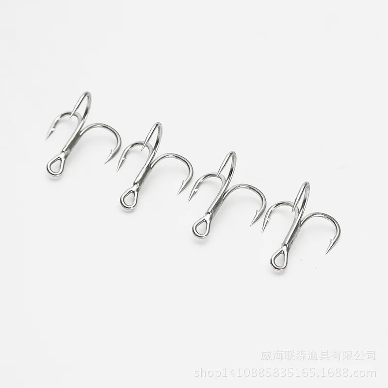 Wholesale 3X 8# - 2/0 high carbon steel treble fishing hooks