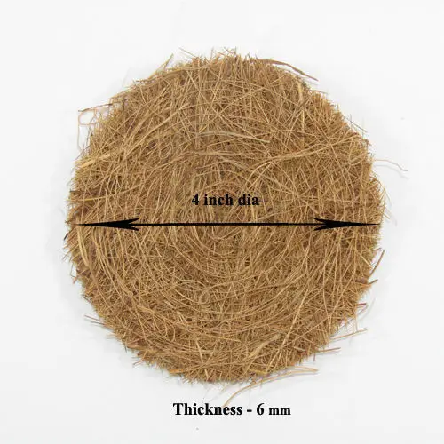 Coconut Kitchen Cleaning Coir Scrubber Sponge Dish Scrub Ayurveda Herbal Vessel Clean Scouring Pad Non Scratch Sisal Pad Natural