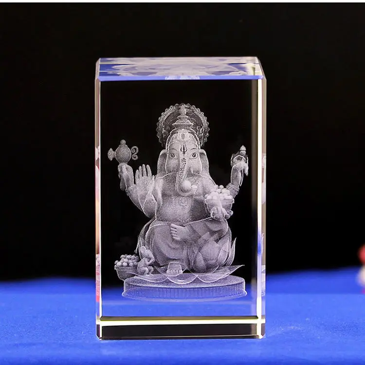craved item 3d laser engraving icon religious crystal souvenir