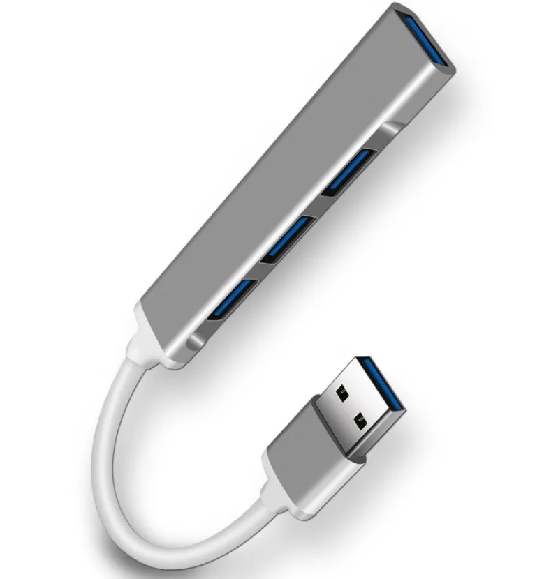 Mini USB 3.0 hub Aluminum Alloy High-speed Transmission 4 Ports USB Docking Station 2.0 Splitter For Mouse USB Disk Game Console