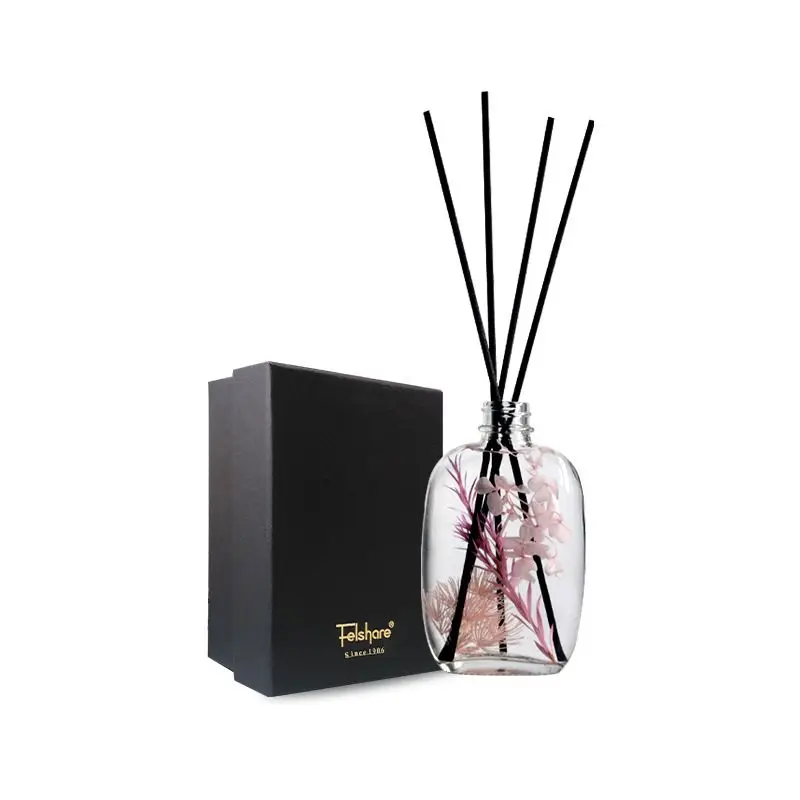 Stick Bottle 150 Ml Sphere Shape Large Scent Candle Gift Set Luxury Reed Diffuser With Flower Reed Fragrance