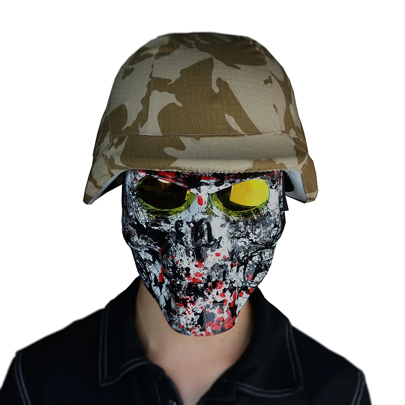 
Colorful Protection Face Cover Goggles Halloween Tactical Paintball Face Protection Cover 