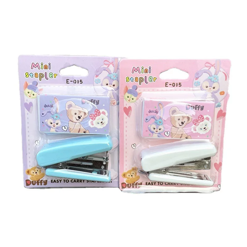 Cartoon Animals Mini Metal Stapler Set No.10 Staples Binding Tools Stationery Office School Student Supplies