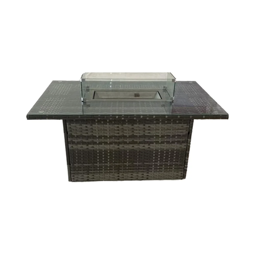 Outdoor use fire pit rattan sofa chair furniture different combination choice for dining living room park courtyard hall use