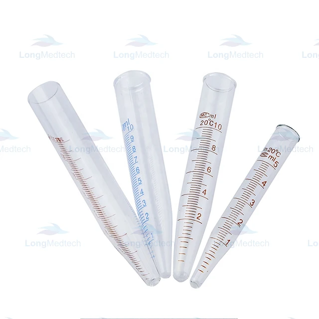 Conical Glass Centrifuge Tube 10ml 15ml with or without graduation
