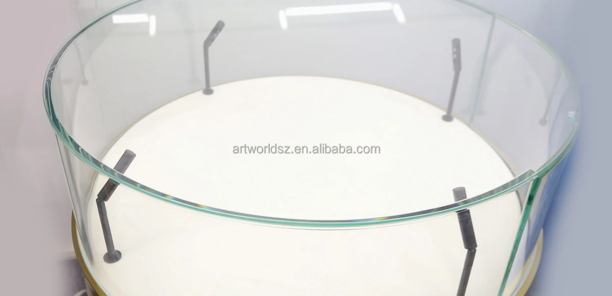 Artworld Displays High End Jewelry Round Shaped Jewelry Display Showcase Luxury Jewelry Watch Display Counter