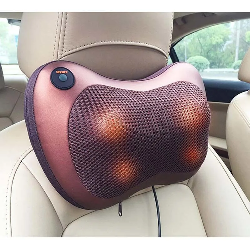 2021 Hot selling Car and Home Electric Rolling Kneading Shiatsu Full Body Neck Massage Pillow with Heat car massage neck pillow