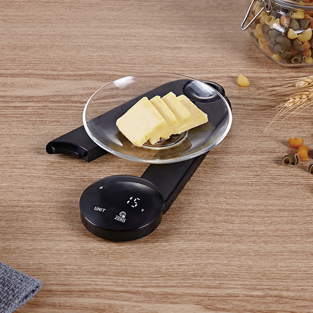 ABS Weight Measuring scale Folding Kitchen Scale LED display Food Weight Foldable Digital Scale