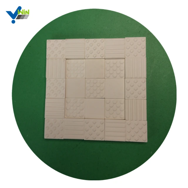 20*20*4mm 92%  white alumina mosaic prices hs code alumina lining ceramic lining alumina ceramic sheet with wear resistance