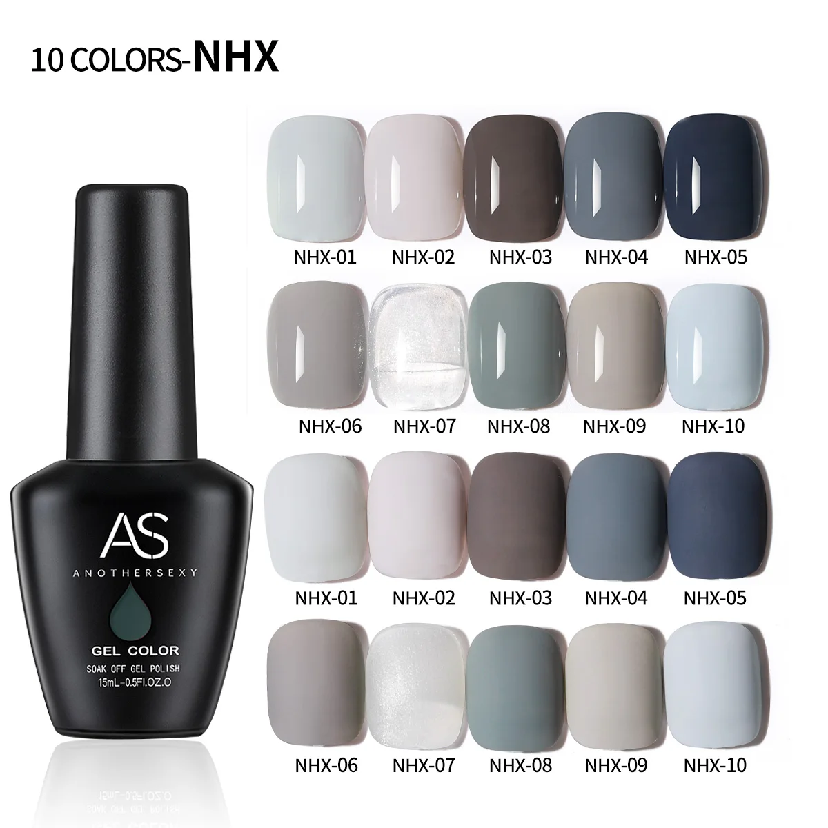 Glossy Gel Polish  private label Solid Color GEL Pure Colors UV Soak Off Nail Gel Polish Long Lasting