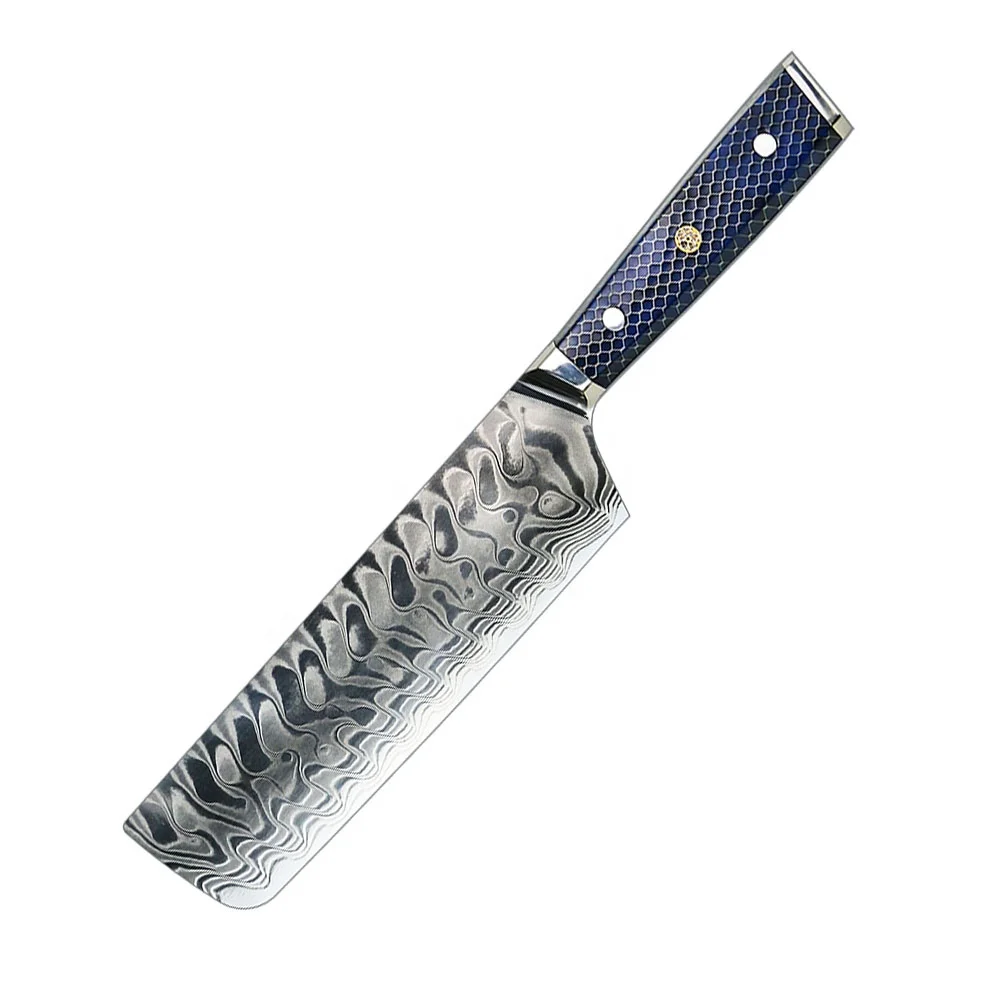 Kitchen Cleaver Nakiri Knife Japanese VG10 Damascus Steel 7 Inch Chef Knives Stainless Steel KNIFE