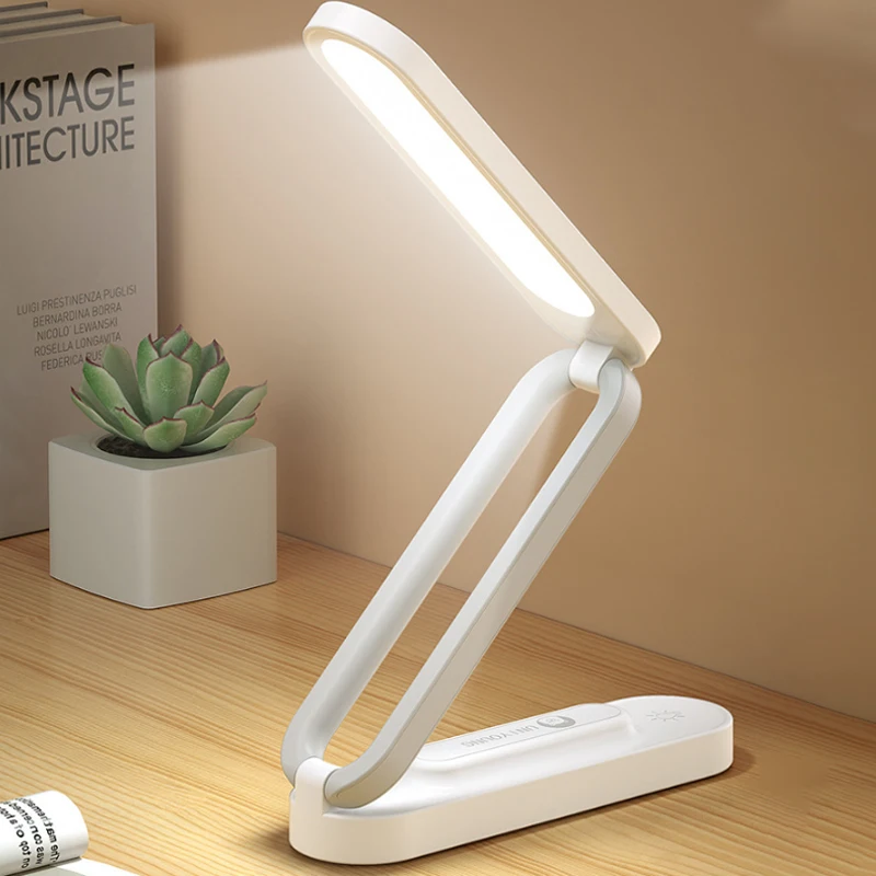 Folding Led Desk Lamp Eye Protection Desk Lamp Natural Light Protection Eye Dimmable Office Lamp 3 Color Mode Usb Charging Port