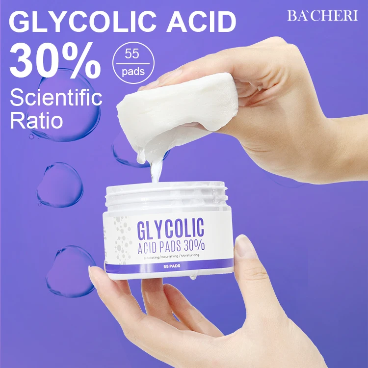 Moisturizing Anti Facial Exfoliating Private Label Peel Acne Glycolic Acid Pads For Acne Skin