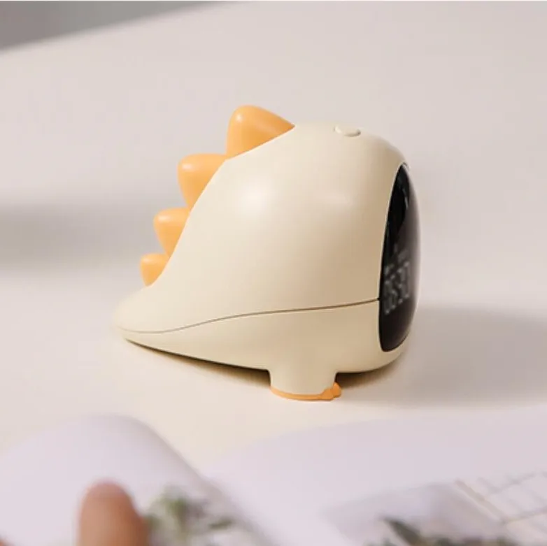 Smart Control Cute Dinosaur Alarm Clock Adjustable Timer and Volume for Students for Desktop and Outdoor Use