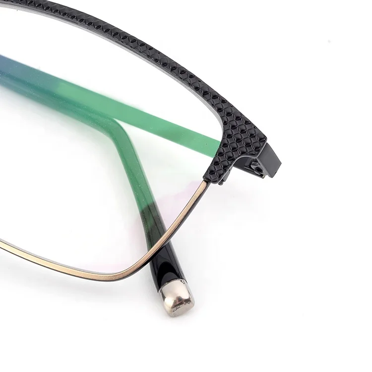 2019 upscale pure titanium optical frame glasses, half rim titanium eyeglasses frames for men