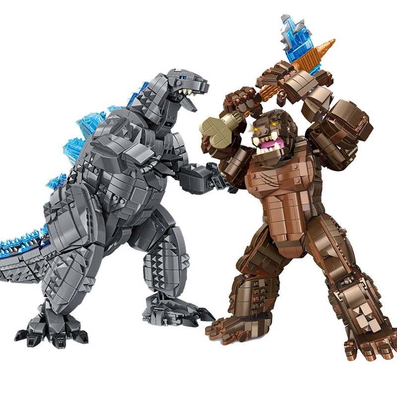 Hot Sell Panlos DIY Godzillais Dinosaur Model Mechanical Vs King Puzzle Bricks Building Block Game MOC Children Educational Toy
