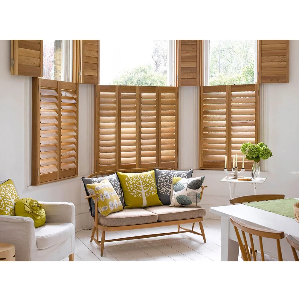 
Outdoor Window High Quality PVC Tier on Tier Plantation Shutters 