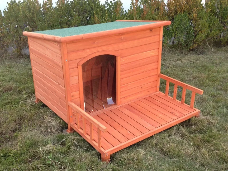 Outdoor Wooden Dog Kennels House Furniture Garden Opened Proof Cat Dog Cage Wholesale Cute Animal Pet Wood House Cage