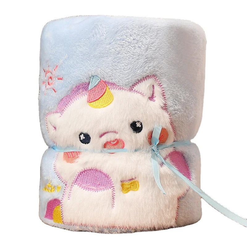 Factory Wholesale Hot Selling 100% Polyester Cartoon Baby Blanket For New Born Babys