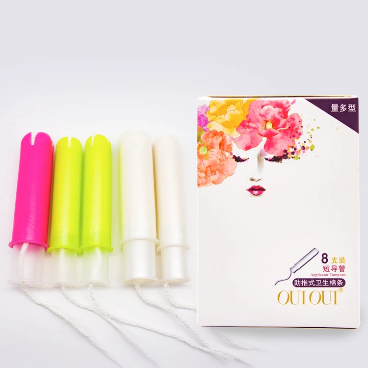 Ladies Menstruation Hygiene Feminine Vaginal Herbal Applicator Tampon