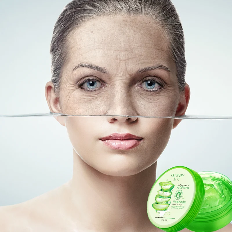 
customizable korean aloe vera gel on face 100% pure soothing anti eczema gel aloe vera 