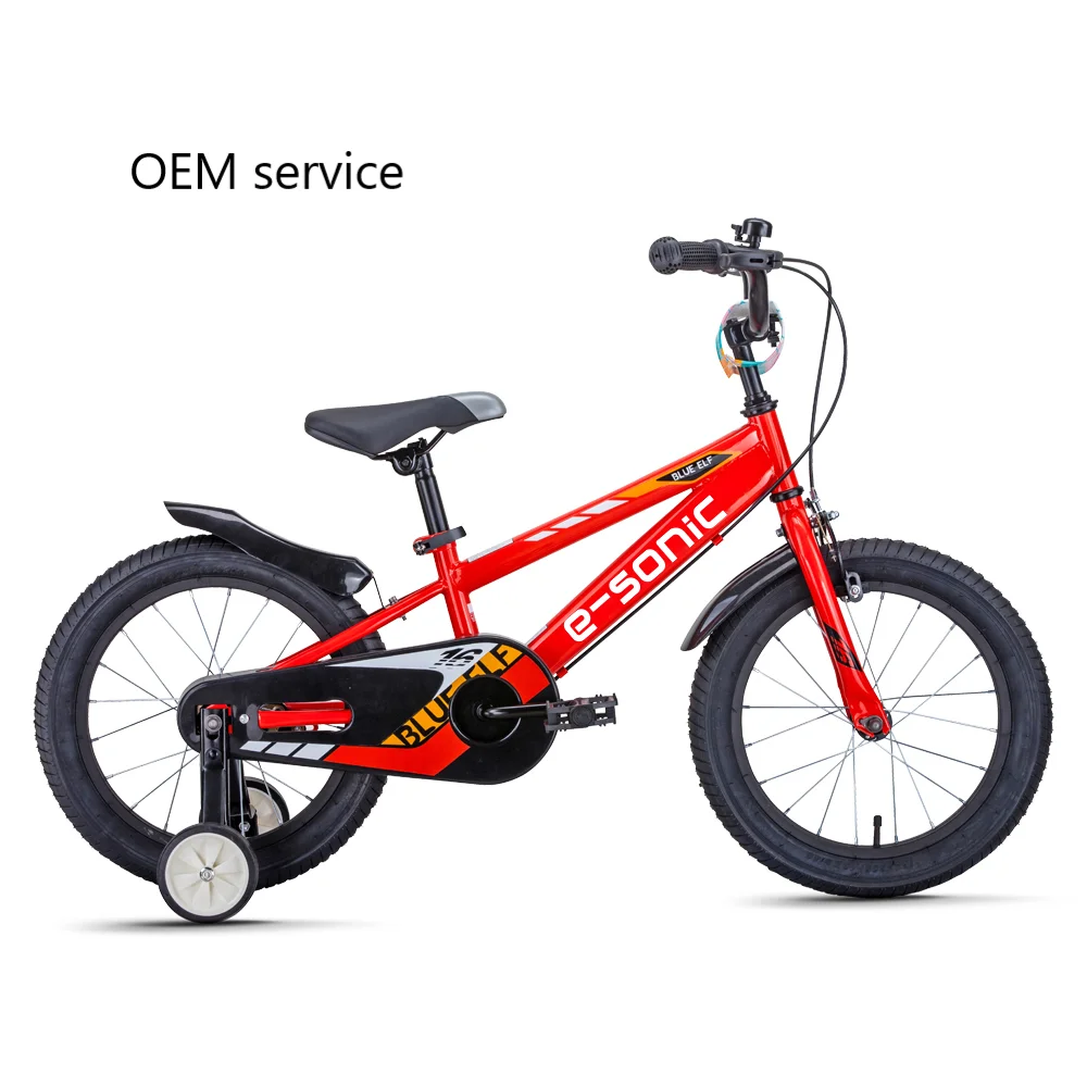 
new design low price 16 inch kids bike BLUE ELF 2.0 with traning wheels from china manufacturer children bicycle kids bicycles 