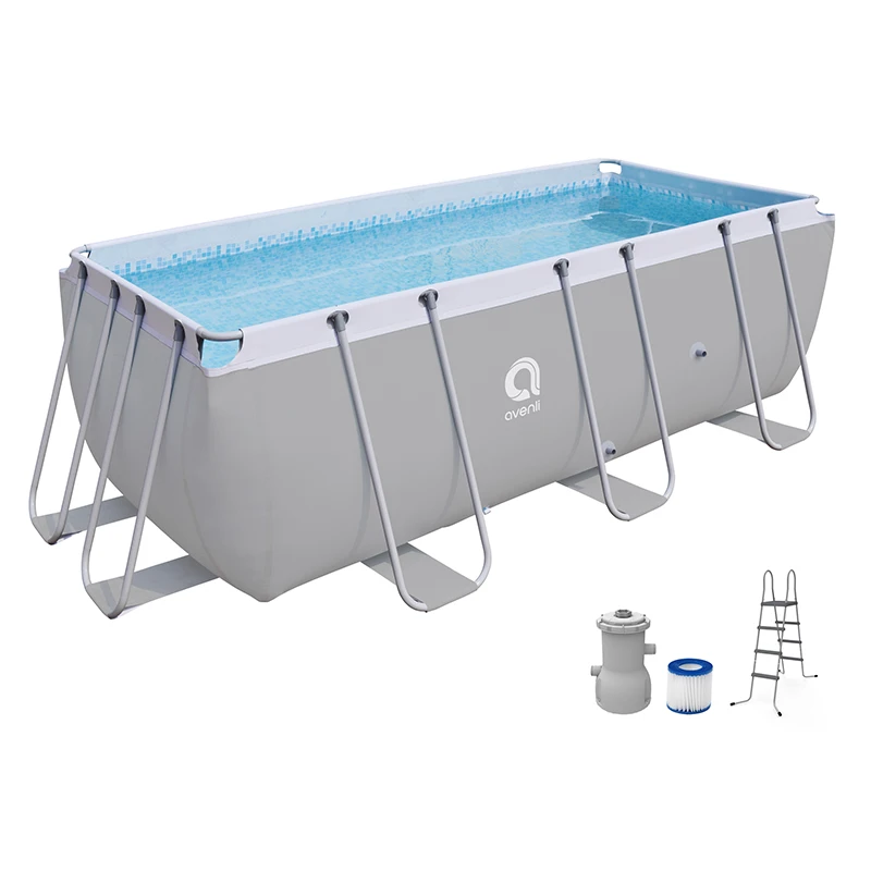 Jilong Avenli 17727 Rectangular Steel Frame Pool 4.0m*2.07m*1.22m family pools swimming outdoor pool