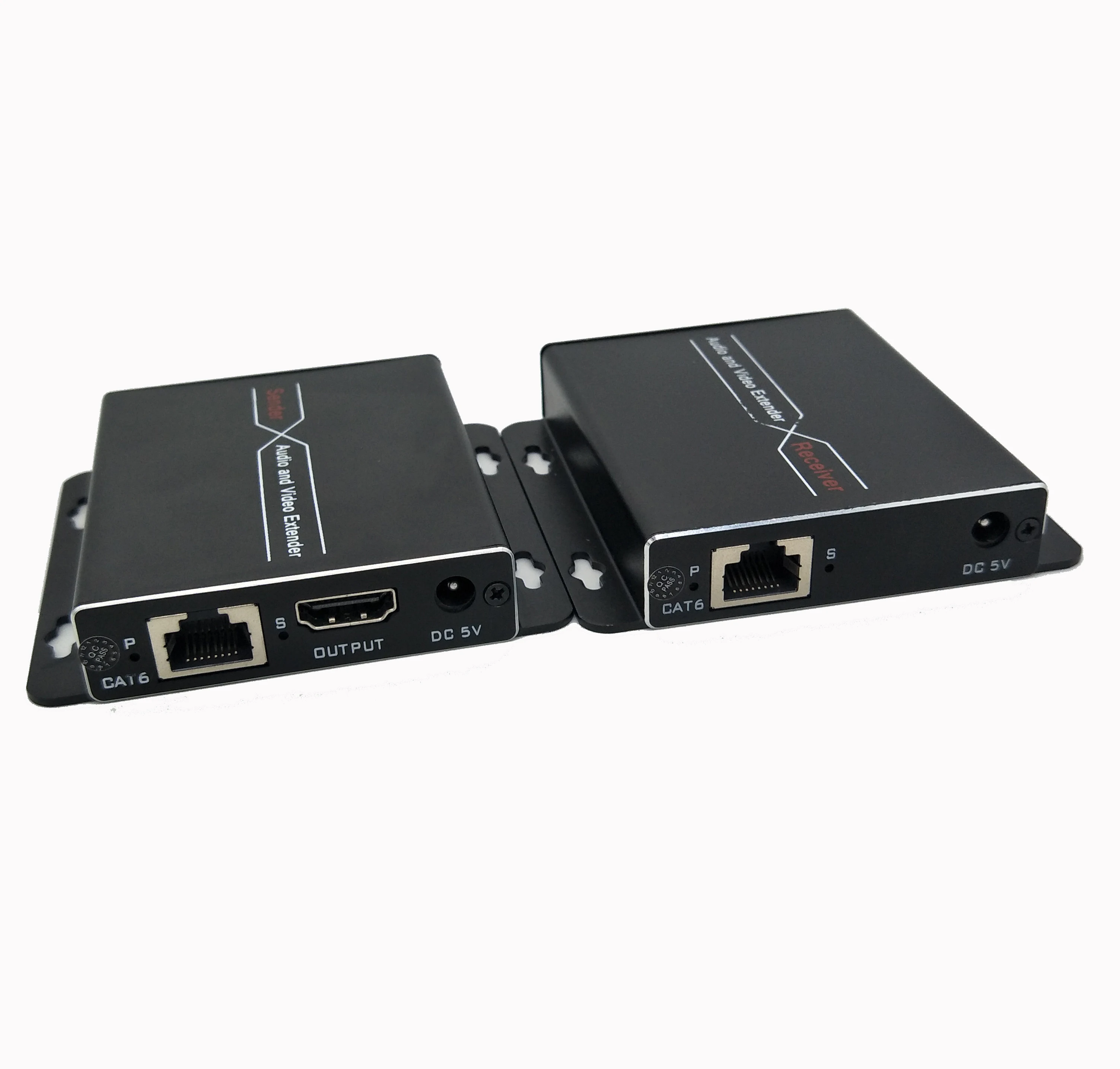 OEM ODM HDbaset HDMI удлинитель с KVM-переключателем 1080P 100 м и 4K 70 м с поддержкой кабеля POC, RS232, IR, KVM