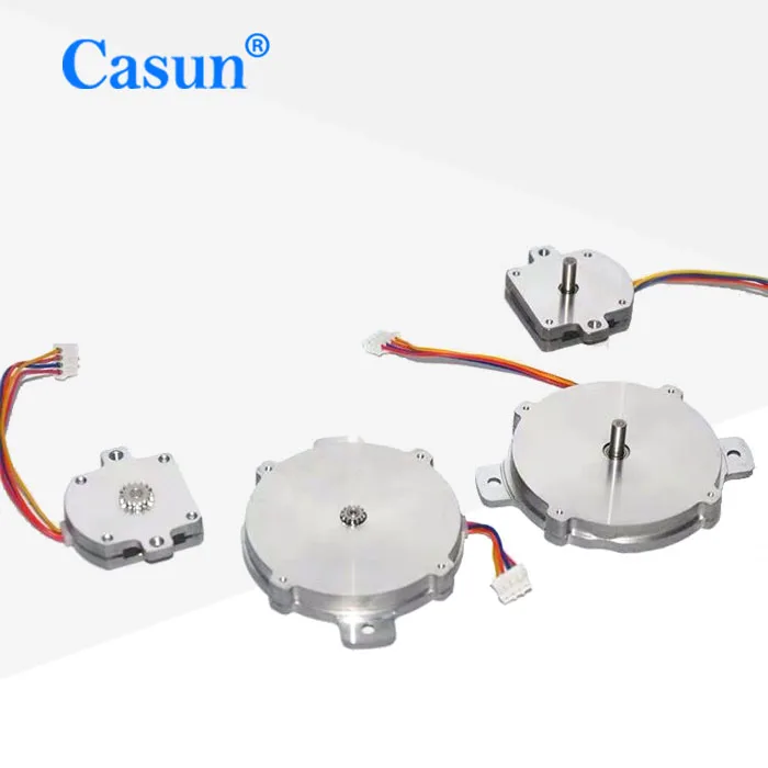 High Speed 1.8 Degree NEMA 23 Feeder Stepper Motor Hybrid with Pinion Ultra-thin 57SHY4001-2A 57x9.6mm 60mn.m CN;GUA Casun 0.8A