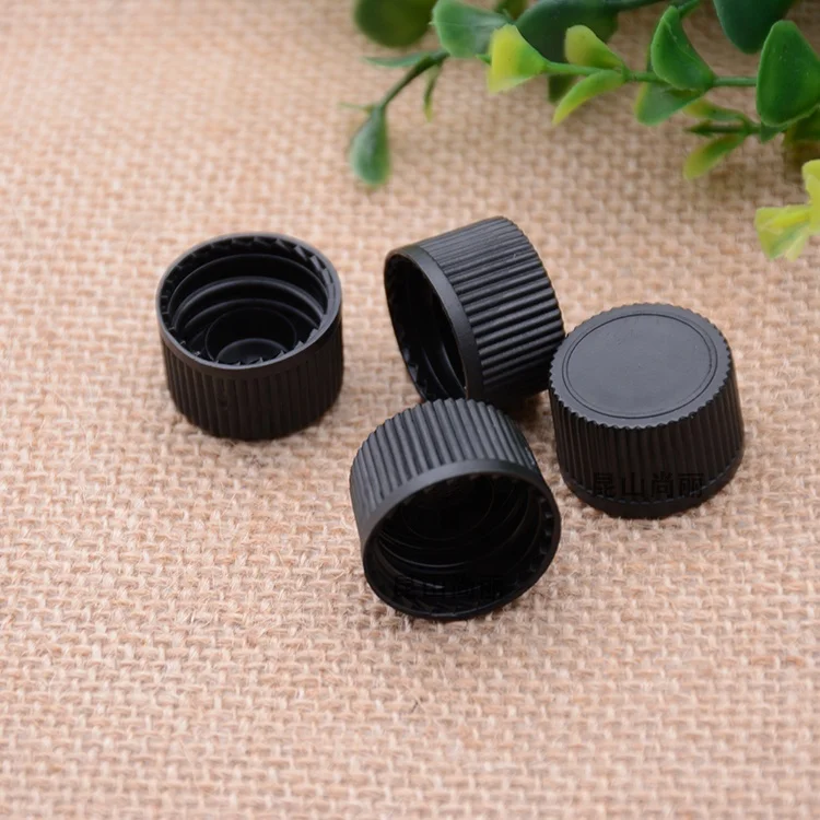 DIN18 sealing cap white lid PP black cap self sealing