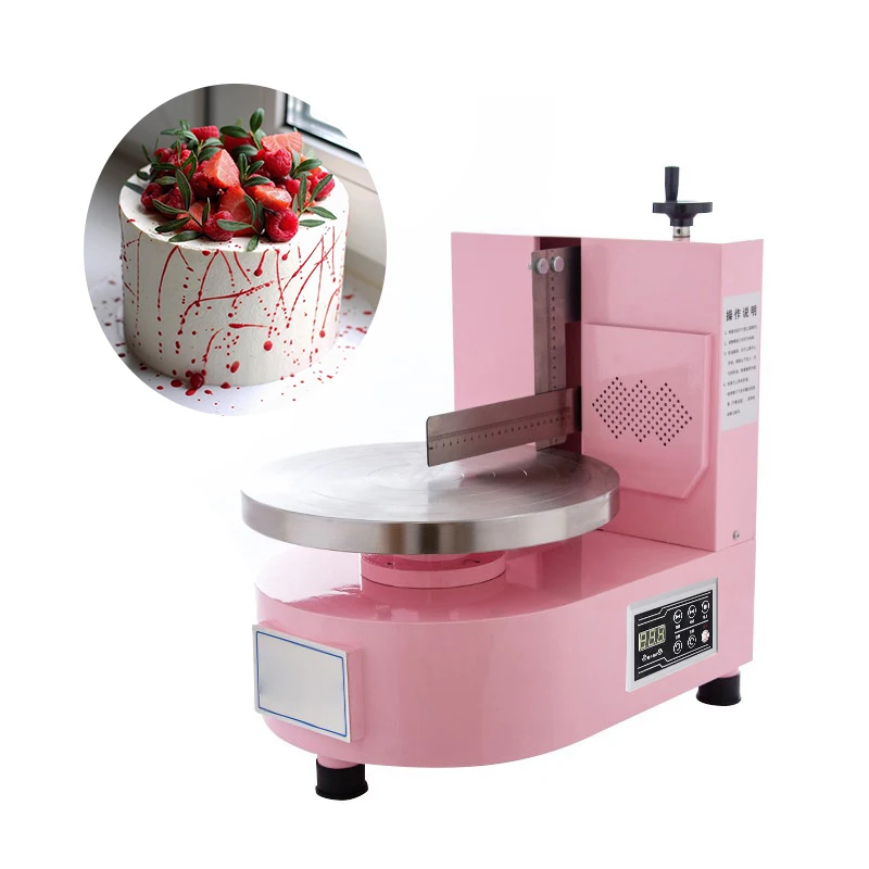 China Manufacturer Round Cake Icing Designing Decorating Tools Machine Excellent Birthday Cake Decoration Machine Smear Machine
