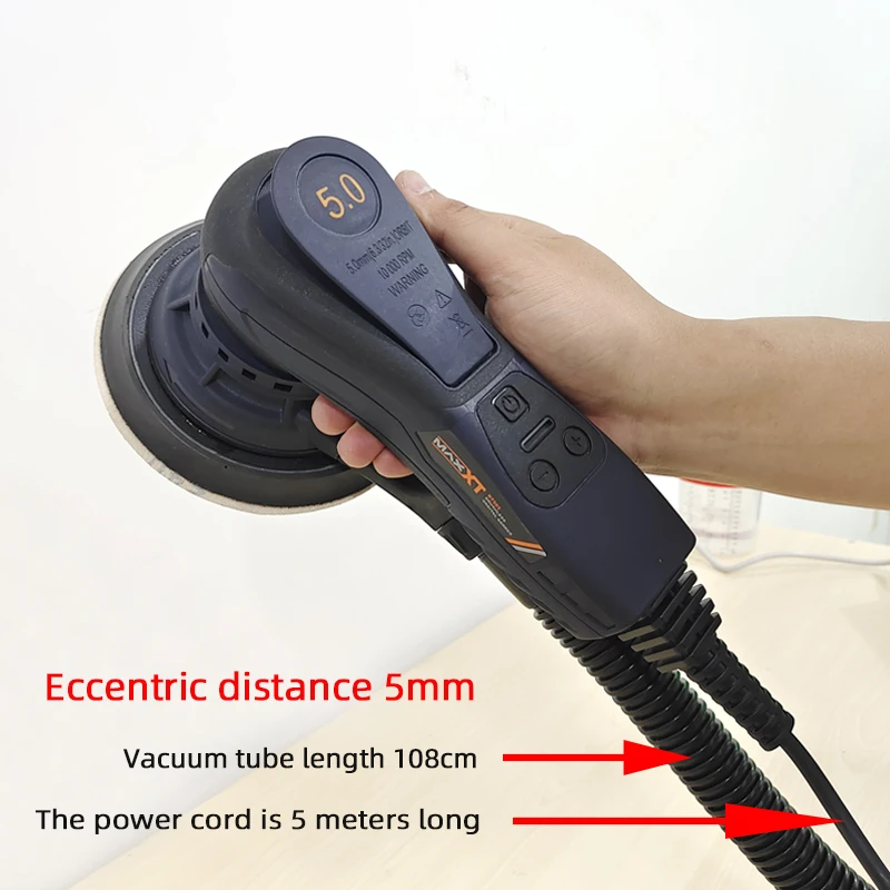 Flocking disc sandpaper electric grinder   wood sanding furniture electric air sanding machine Hand held