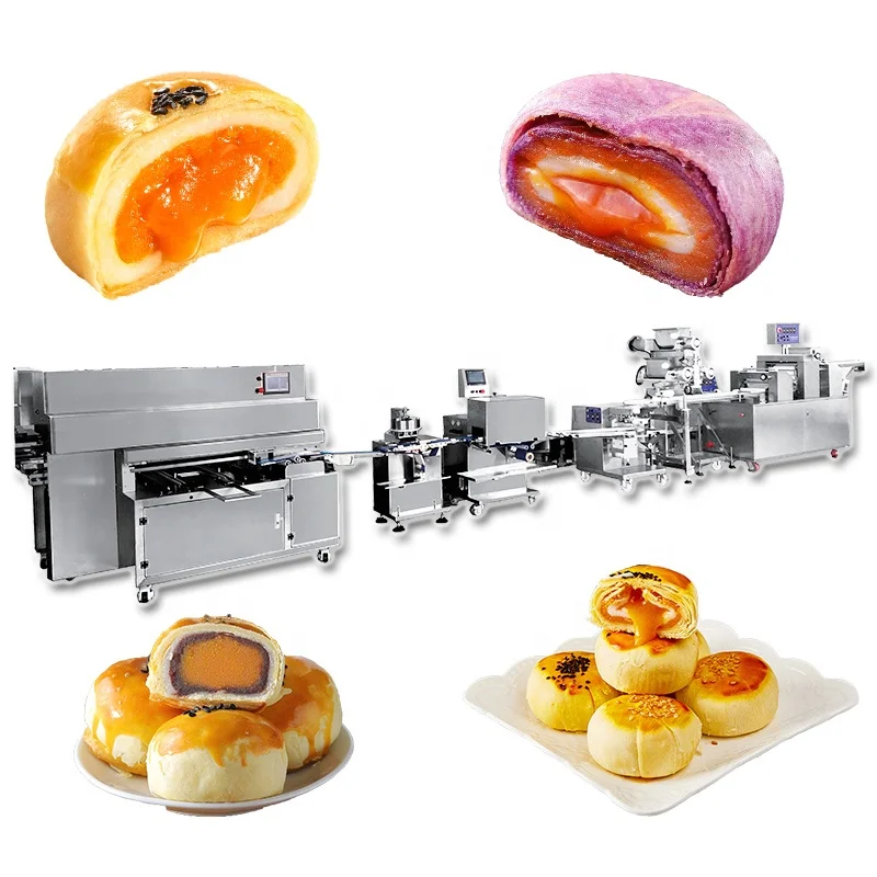 Bakenati Hot Sell BNT-209 Automatic Salted Egg Pastry Making Machine Industrial Egg Yolk Puff Pastry Production Line