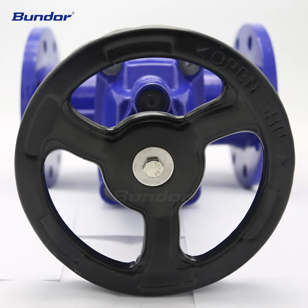 Bundor DIN class 150 NRS 200mm 300mm DI Gate Valves Sluice Flanged Gate Valves