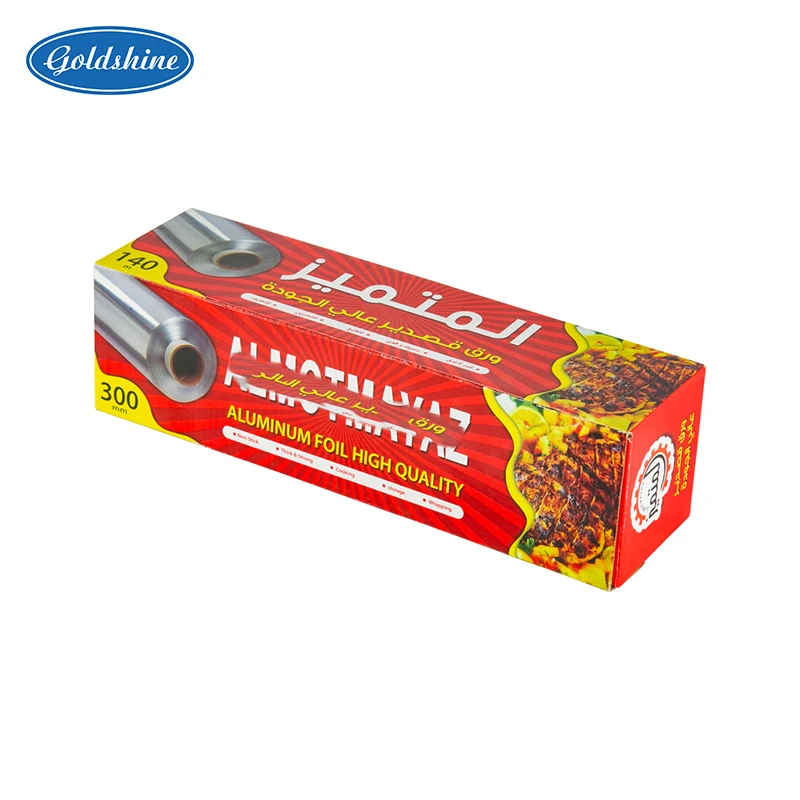 Aluminum foil for food 100m x 30cm and 14 microns