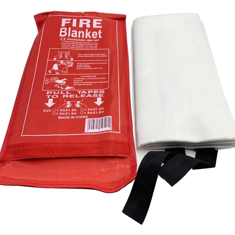1M x 1M Sealed Fire-Extinguishing Blanket Emergency Survival Shelter Boat Safety Cover