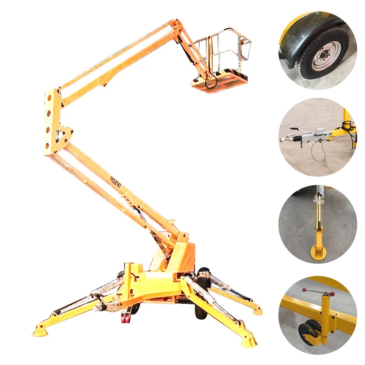 Строительное оборудование гидравлическая платформа подъемник one man lifter Boom lift для авиационных работ 10 м 12 14 16 18