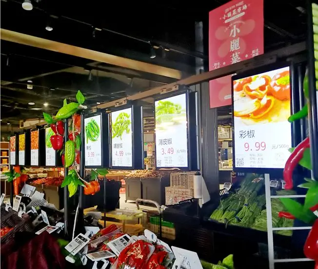 Zkong Shelf Digital Signage 2.4 Inch Electronic Label Nfc Digital Shelf Edge Displays Shelf Lcd Screen