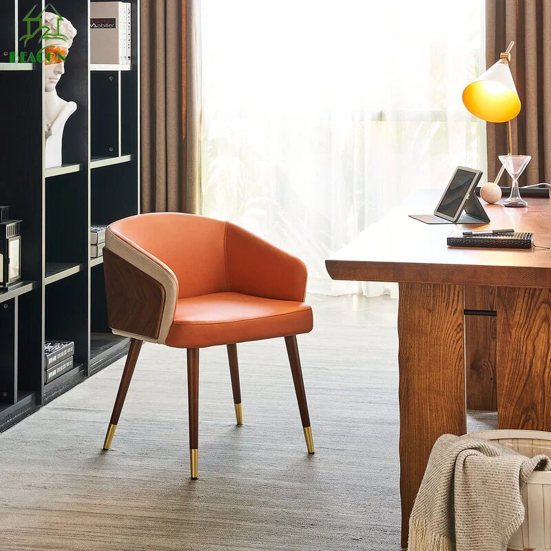 Latest Design Living Room Accent Chair Interior Home Furniture Italian Style Solid Wooden Dining Chair For Restaurant