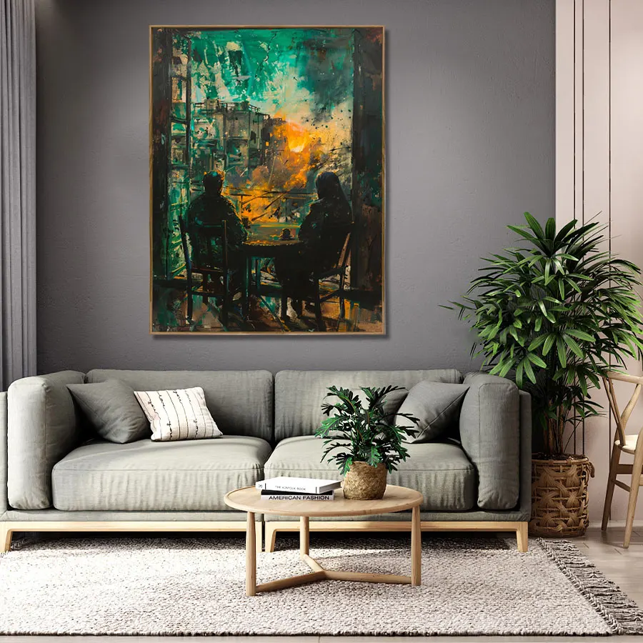 Original Art Modern Style Handpainted Oil Portrait Canvas Painting Custom Figure Hotel Home Wall Decor