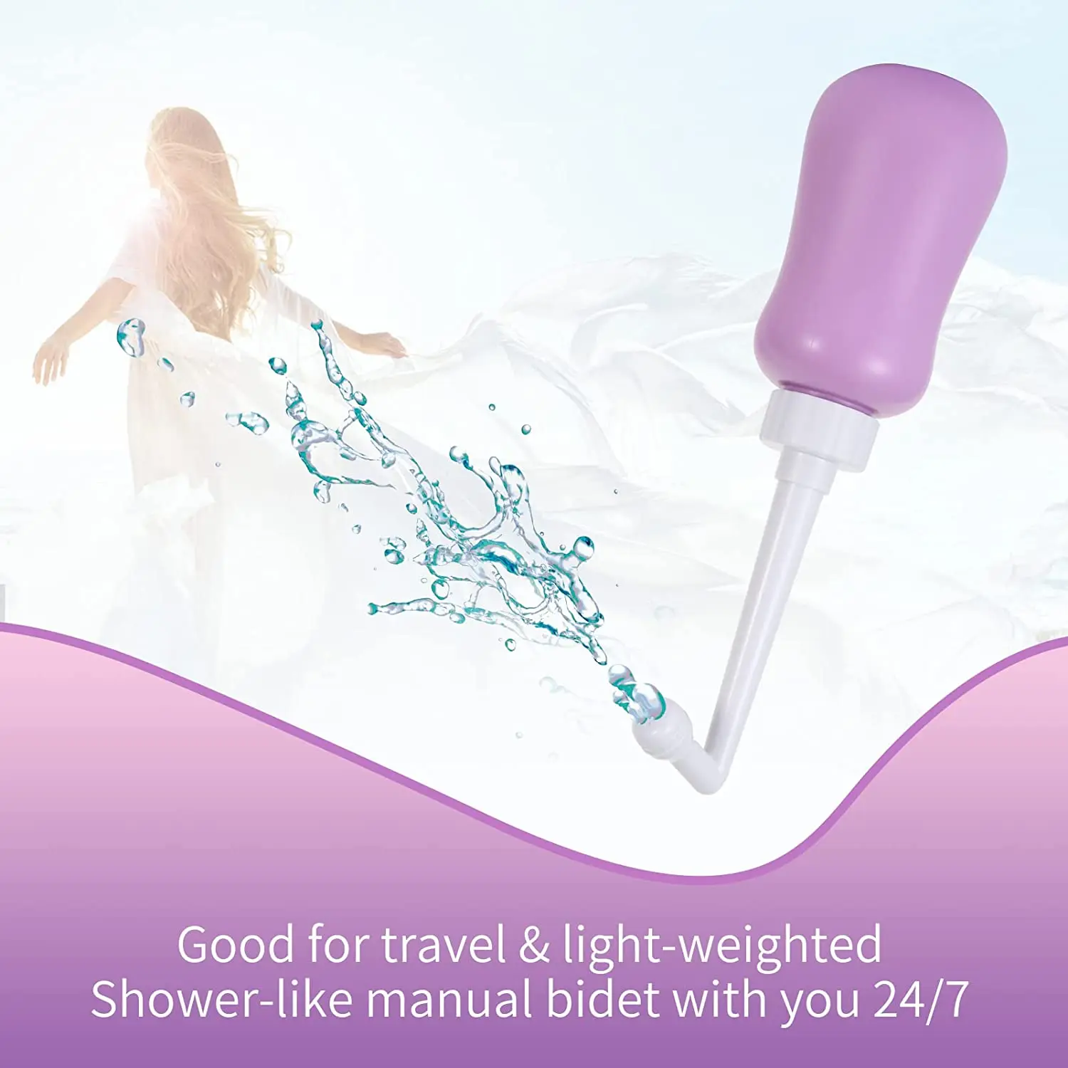 Portable Travel Bidet Peri bottle bidet sprayer handheld portable retractable Postpartum Peri Bottle