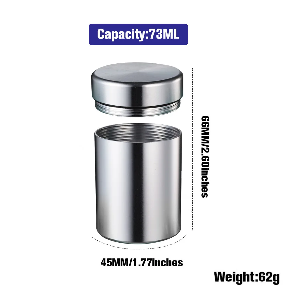 Moon Aluminium Light up Stash Jar Window  Large Glass With Wood Cork Stopper